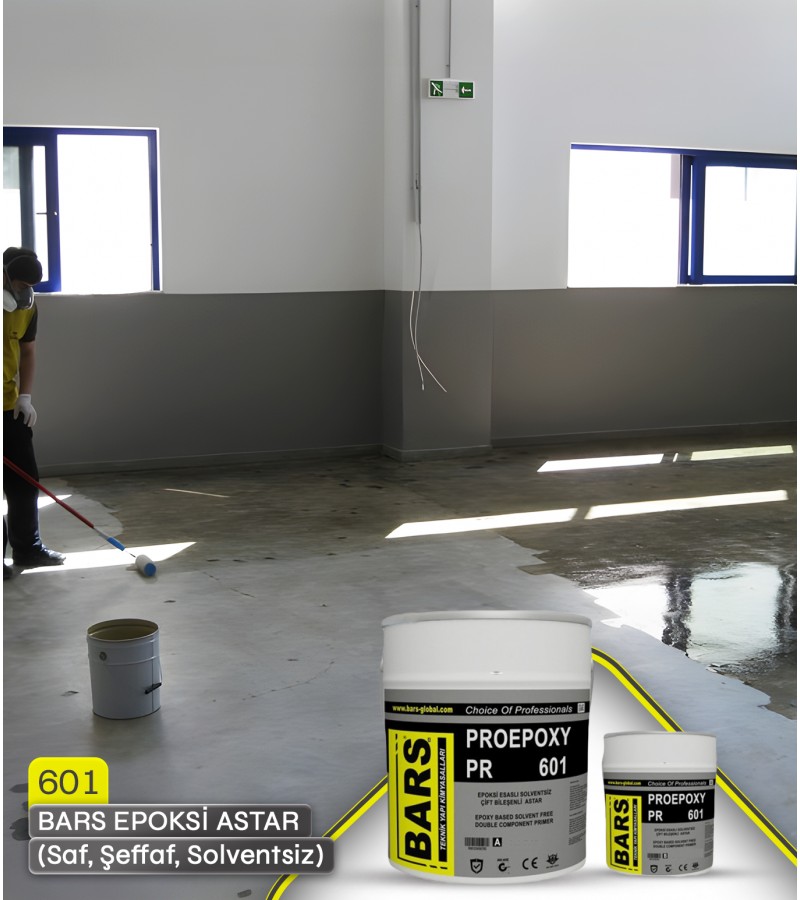 601 - BARS EPOKSİ ASTAR-(Saf, Şeffaf, Solventsiz)