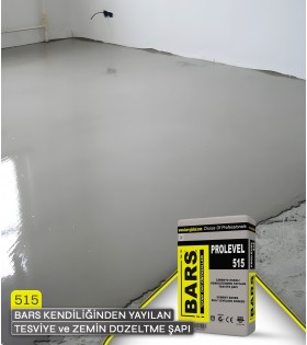 515 - BARS KENDİLİĞİNDEN YAYILAN TESVİYE ve ZEMİN DÜZELTME ŞAPI