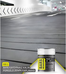 661 2K - BARS KAYDIRMAZ KALIN PÜRÜZLÜ ZEMİN KAPLAMASI- (Ağır Araç Trafiğine Uygun)