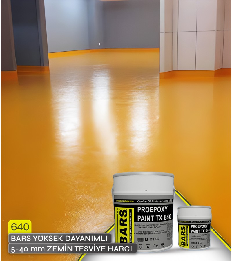 640 - BARS EPOKSİ ZEMİN KAPLAMA - TEKSTÜRLÜ ZEMİN KAPLAMASI - PORTAKAL KABUĞU DESEN