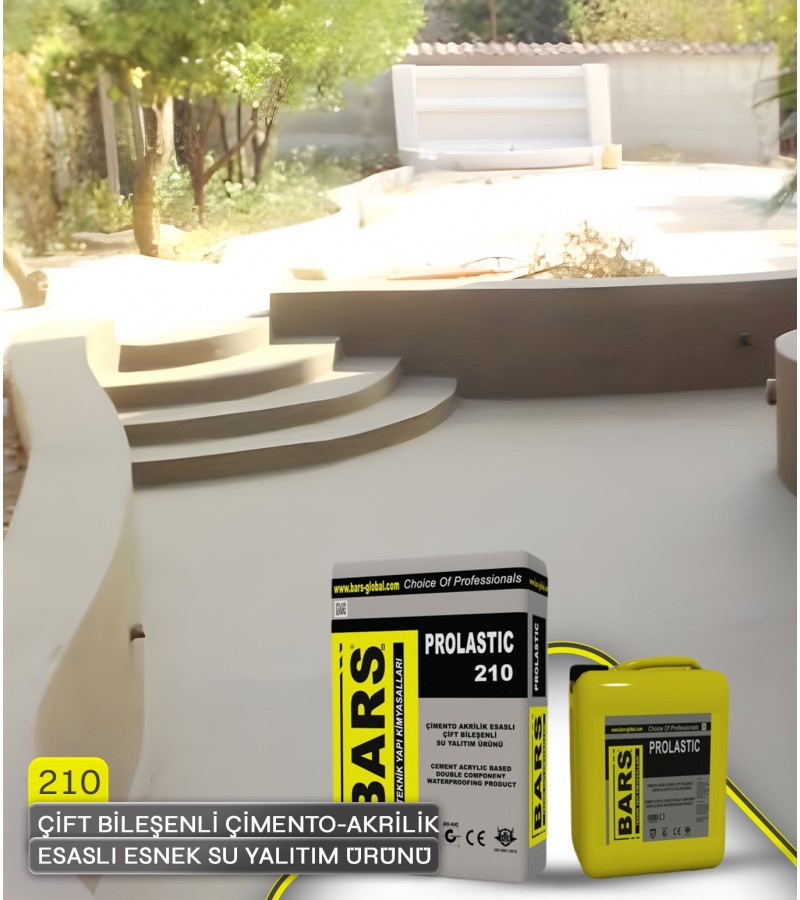 210 - BARS ÇİMENTO AKRİLİK ESASLI ESNEK SU YALITIM ÜRÜNÜ