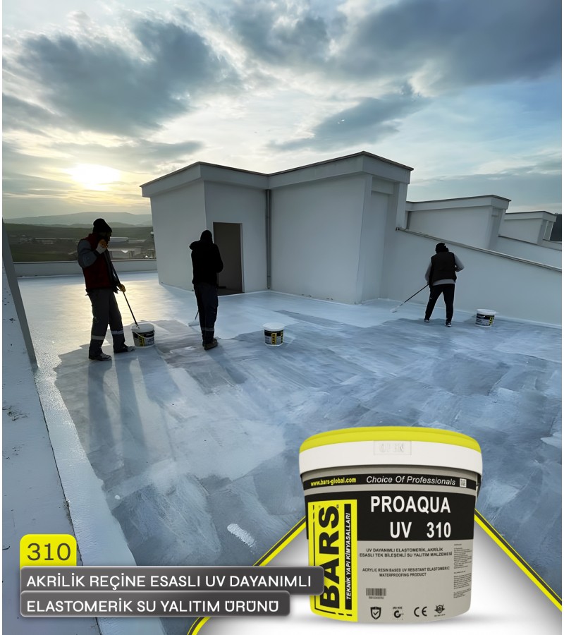 310 - BARS AKRİLİK REÇİNE ESASLI UV DAYANIMLI ELASTOMERİK SU YALITIM ÜRÜNÜ