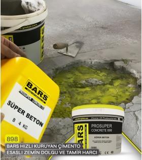 898 - BARS HIZLI KURUYAN ÇİMENTO ESASLI ZEMİN DOLGU VE TAMİR HARCI