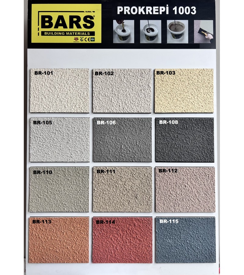 1003 - RENKLİ DEKORATİF SON KAT  KAPLAMA